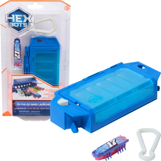 Hexbug HEXBOTS Nano On‑The‑Go Launcher su mikro robotu