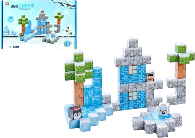 Magnetic Building Set with 93 Pieces