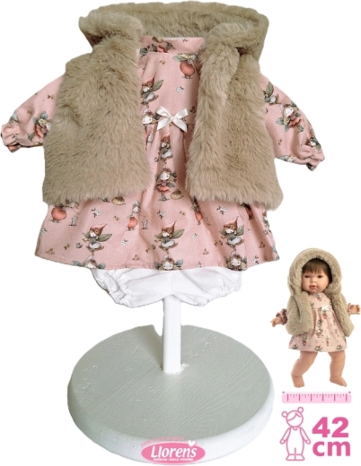 Llorens 3 dalių drabužėlių rinkinys lėlei 42 cm