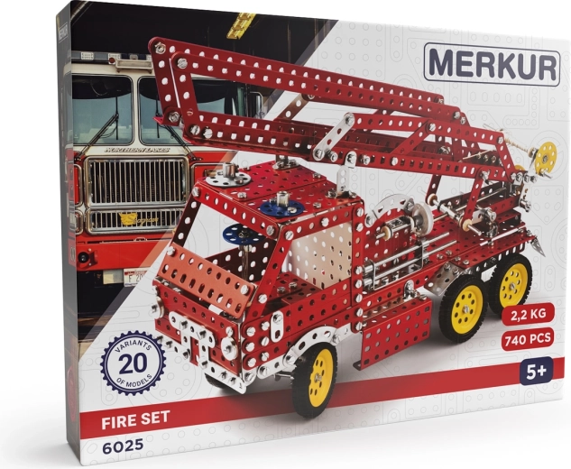 Merkur Fire set konstruktorius mažiesiems ugniagesiams