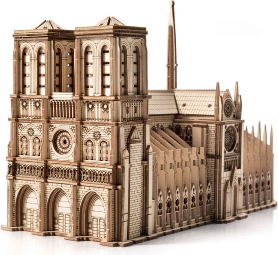 Detailed replica of Notre-Dame Cathedral