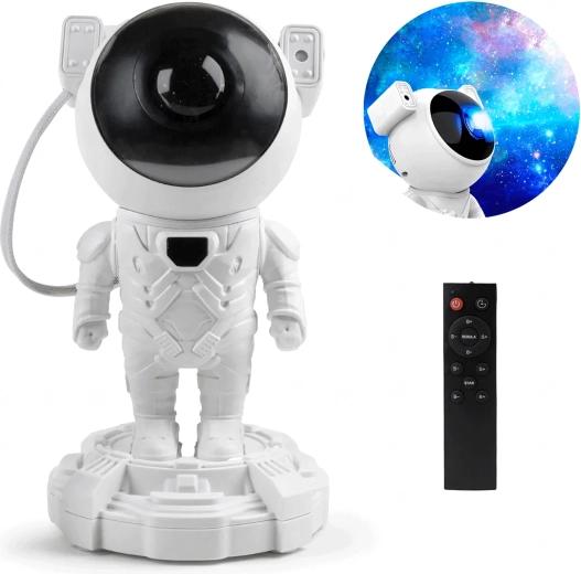 Rotating astronaut head for precise projection