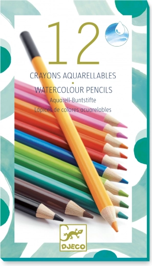 DJECO 12 watercolor pencils