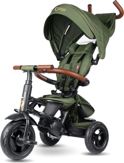 Qplay tricycle Rito deluxe rubber olive