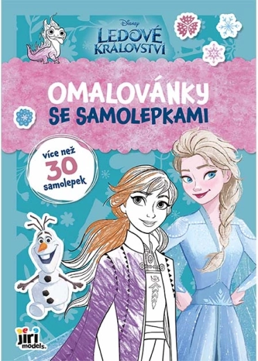 A4 spalvinimo knygelė su lipdukais „Ledo šalis“