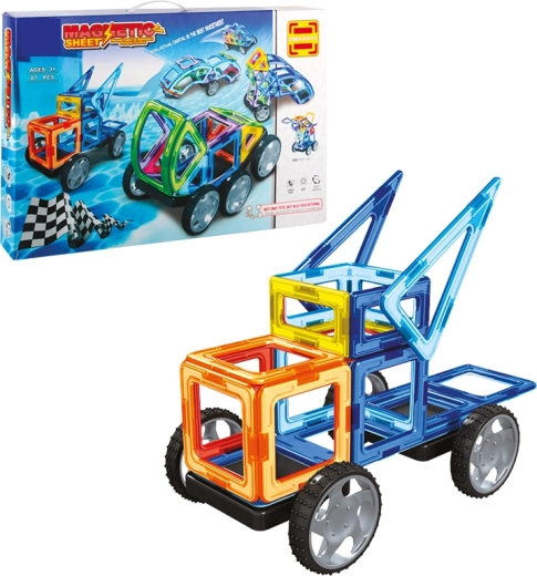 Sparkys Magnetic Building Set, 87 Pieces