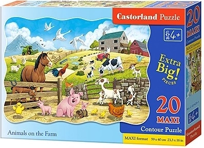 Maxi Puzzle 20 Pieces Racing Action – Animals