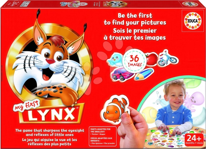 Educa My First Lynx – picture-based observation game for children (36 cards)