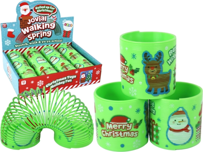Iconic Green Spring with Christmas Motif 6 cm