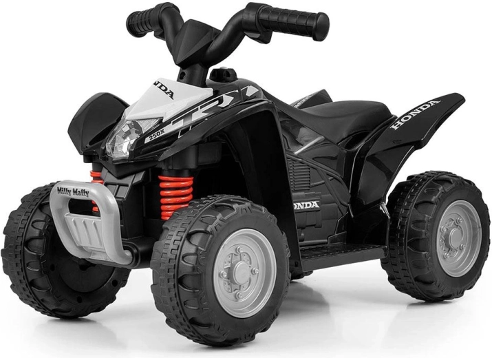 Elektrinis vaikiškas keturratis MILLY MALLY HONDA ATV (HONDA TRX 250X repliką) – juodas