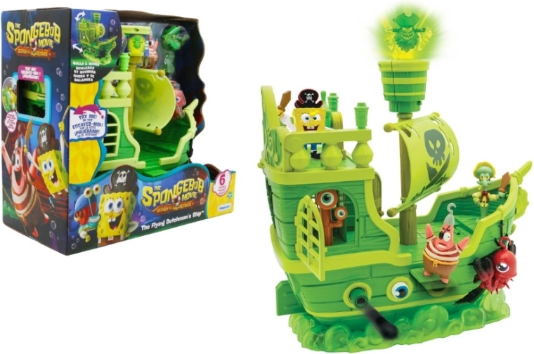 SpongeBob – piratų laivas „Skrajojantis Olandas“ su 6 figūrėlėmis