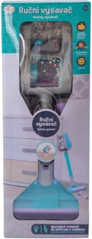Plejo vaikiškas rankinis baterijomis maitinamas dulkių siurblys