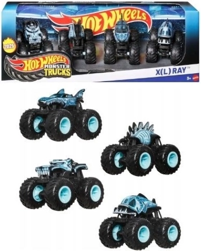 Hot Wheels monster truck XL Ray – rinkinys 4 vnt.