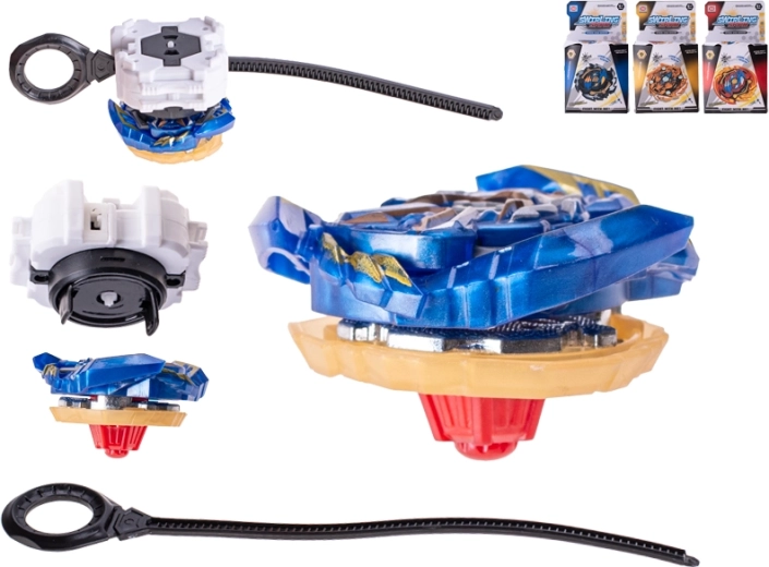 Suktukas su paleidikliu 5,5 cm – greitas veiksmo žaislas BEYBLADE stiliumi