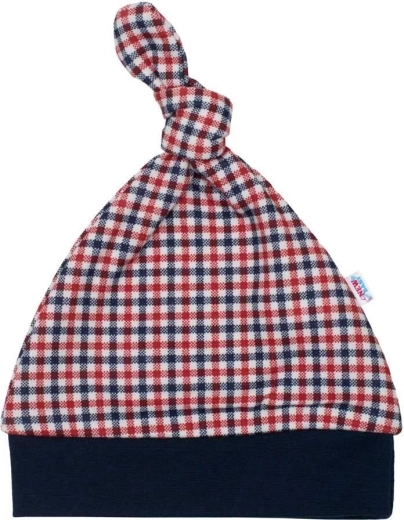 Kūdikių medvilninė kepuraitė New Baby Checkered 12–18 mėn.