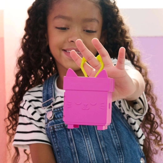 Nešiojama minidėžutė katės formos