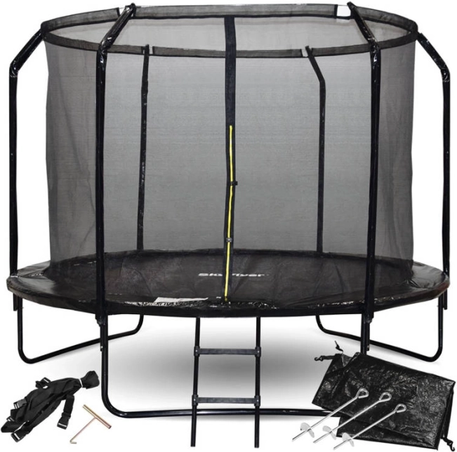 Sodo batutas SKYFLYER 304 cm su apsauginiu tinklu ir kopėtėlėmis