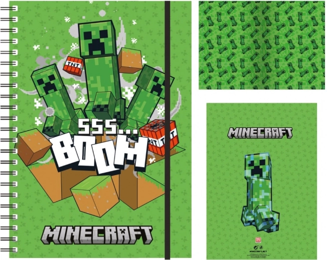 Minecraft A5 spiralinis sąsiuvinis – linijinis