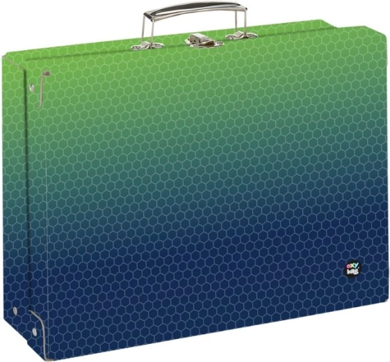 Laminate briefcase A4 OXY NEXT Ombre Green