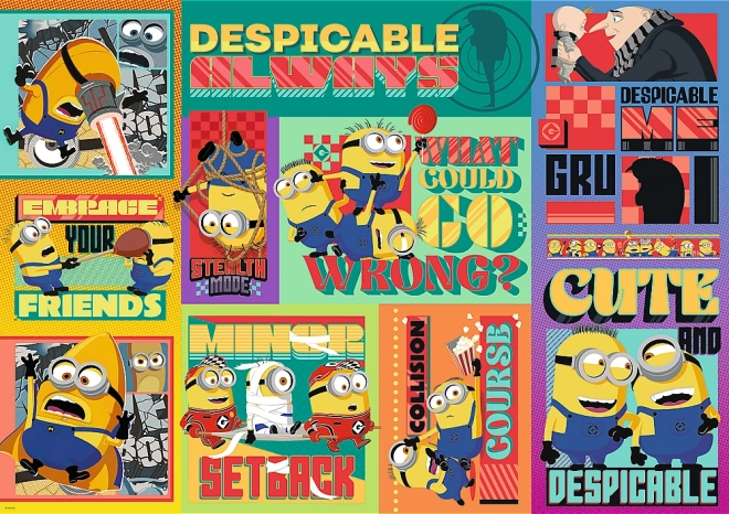Dėlionė Bjaurusis aš 4: Gru ir Minionai, 1000 dalių