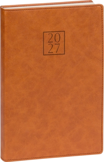 Notique dieninis dienoraštis Prestigio 2027, rudas, 15 × 21 cm