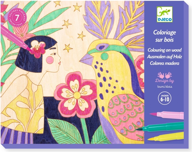 DJECO Painting on Wood Sweet Girls