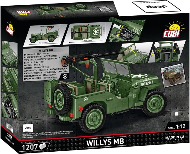 Ikoninis Jeep Willys MB 1:12 masteliu