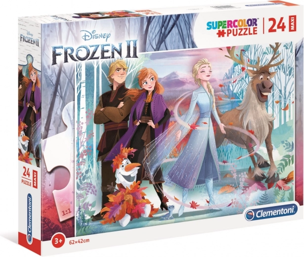 Dėlionė 24 dalių Maxi Super Color „Ledo šalis 2“
