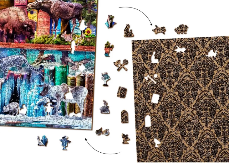 Double-sided 2-in-1 puzzle for double the challenge