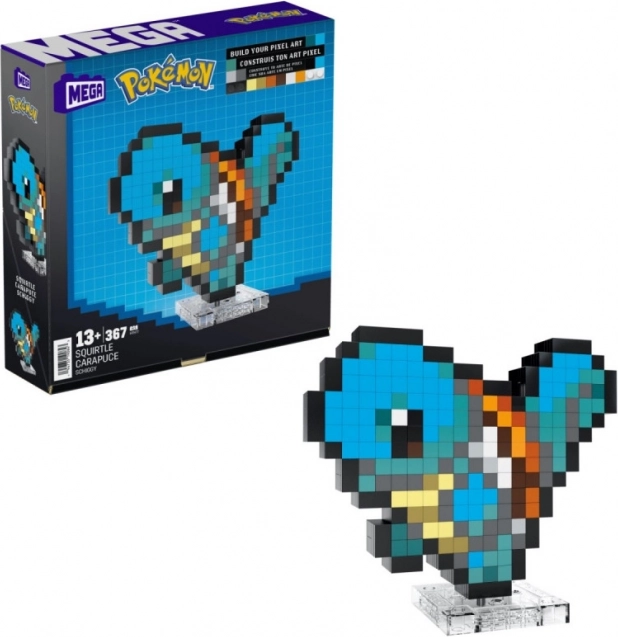 Pikselinė konstruktoriaus figūrėlė MEGA Pokémon Squirtle