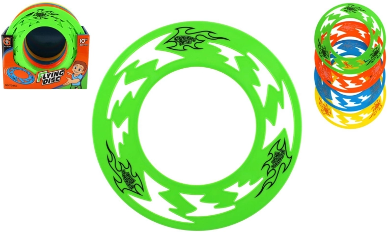 Plastikinis skraidantis žiedas 25 cm – lengvas frisbio žiedas lauko pramogoms