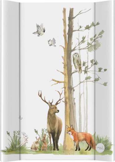 Ceba Baby changing mat for cot Basic Woodland 50 × 70 cm with rigid board