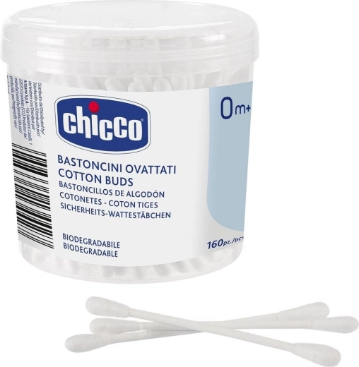 Chicco cotton swabs from 100% cotton 160 pcs