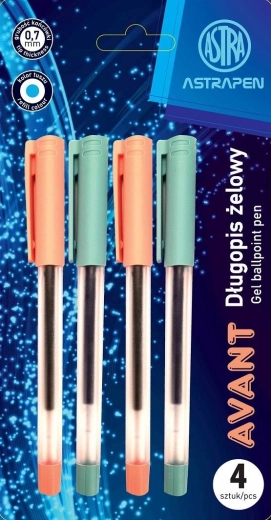 ASTRA Avant Gel Pen 0.7 mm, Set of 4