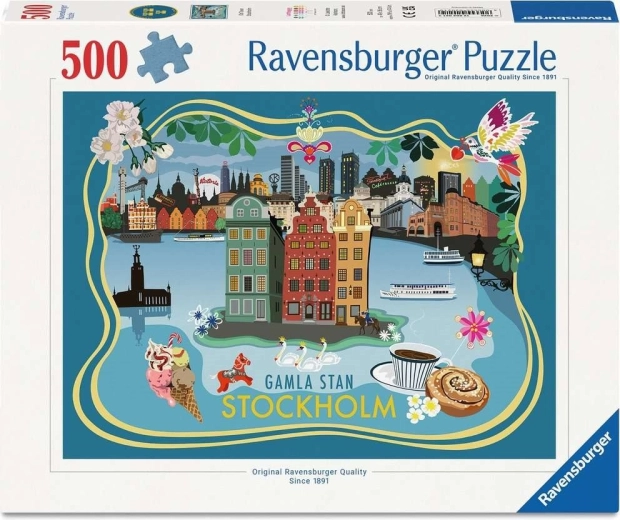 Ravensburger dėlionė Senamiestis Stokholmas 500 dalių