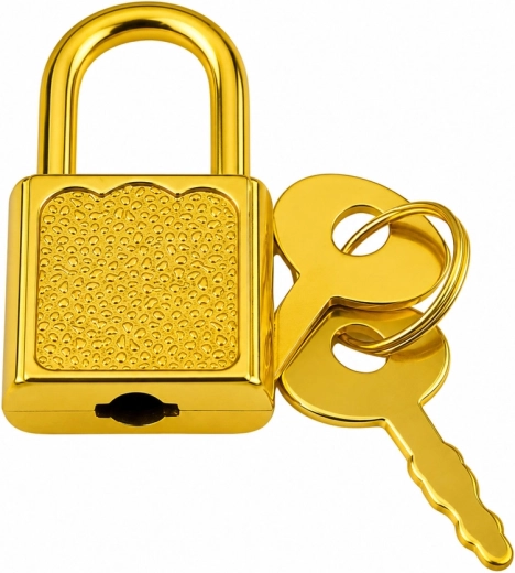 Padlock closure with 2 keys