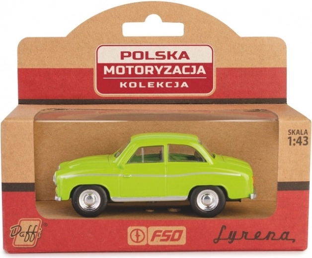 Metalinė automobilio modelio Syrena 104, žalia 1:43