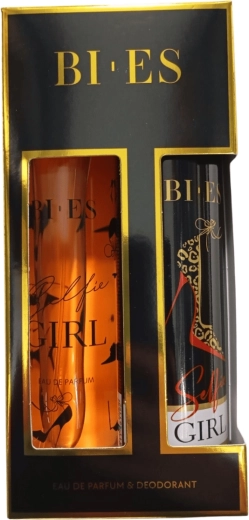 Dovanų rinkinys moterims BI-ES Selfie Girl – parfumuotas vanduo 100 ml + dezodorantas 150 ml