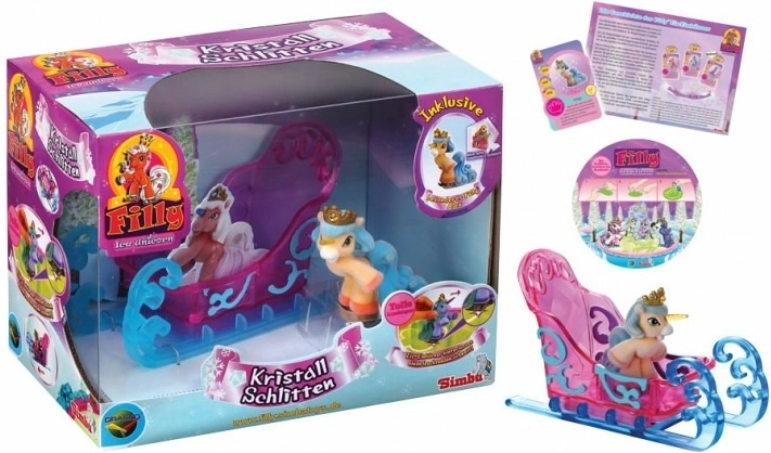 Filly Ice Unicorn stebuklingos rogatyto rogiuko rogės