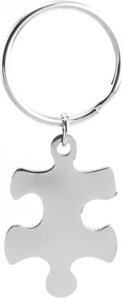 Plieninis raktų pakabukas „Puzzle“ – kairysis