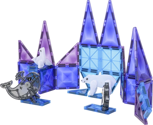 Stabilios 3D konstrukcijos dėl stiprių magnetų