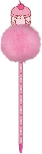 Pusheen ballpoint pen with pompom