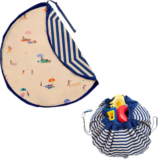 Play&Go Noomad lauko žaidimų kilimėlis ir žaislų maišas beach