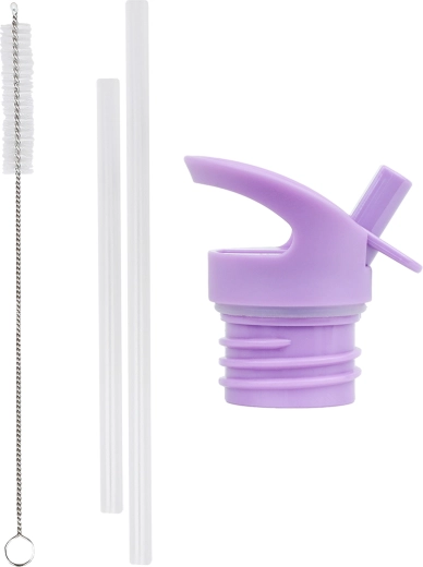 A Little Lovely Company cap, brush and straw set for Princess stainless steel bottle