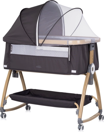 Chipolino pristatoma lovelė Charisma 2in1 charcoal/wood