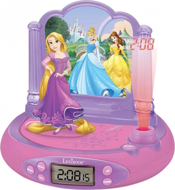 3D Alarm Clock with Projector Disney Princesses