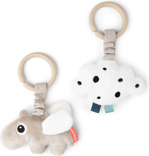 Done by Deer hanging activity toys Happy clouds sand - 2 pcs