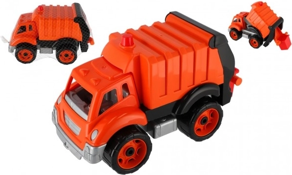 Plastic freewheel garbage truck in net 20 × 20 × 33 cm