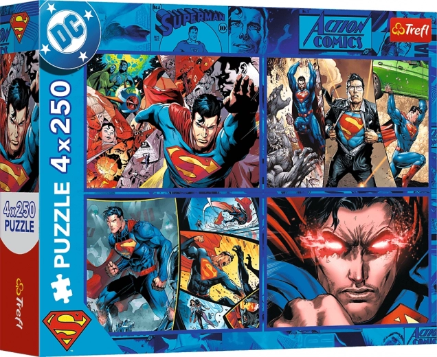 Puzzle 4x250 Superman’s Courage TREFL