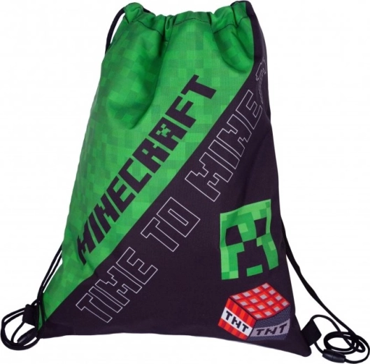 Maišelis sportinei aprangai „Minecraft Time to Mine“